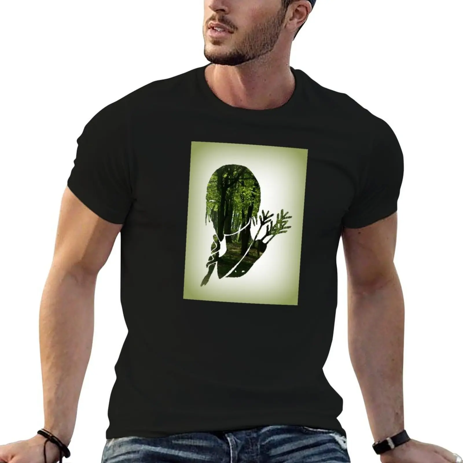 

Katniss Everdeen in the Woods T-Shirt cotton t shirts high quality cotton t shirt man T-Shirt