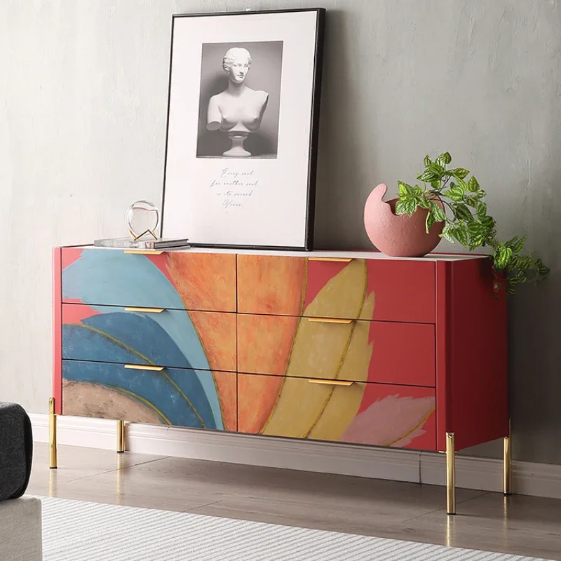 Drawers Fashion Living Room Cabinets Morden Storage Showcase Luxury Home Pantry Cabinet Organizer Gabinete Trendy Furniture