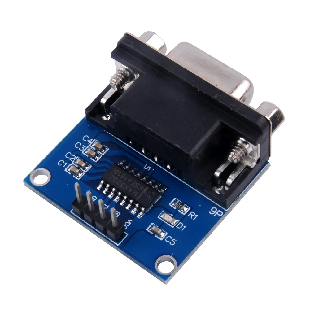 MAX3232 Serial Port Module RS232 to TTL Converter Board Three Point Three to Five Volts for Microcontroller Project PLC DIY