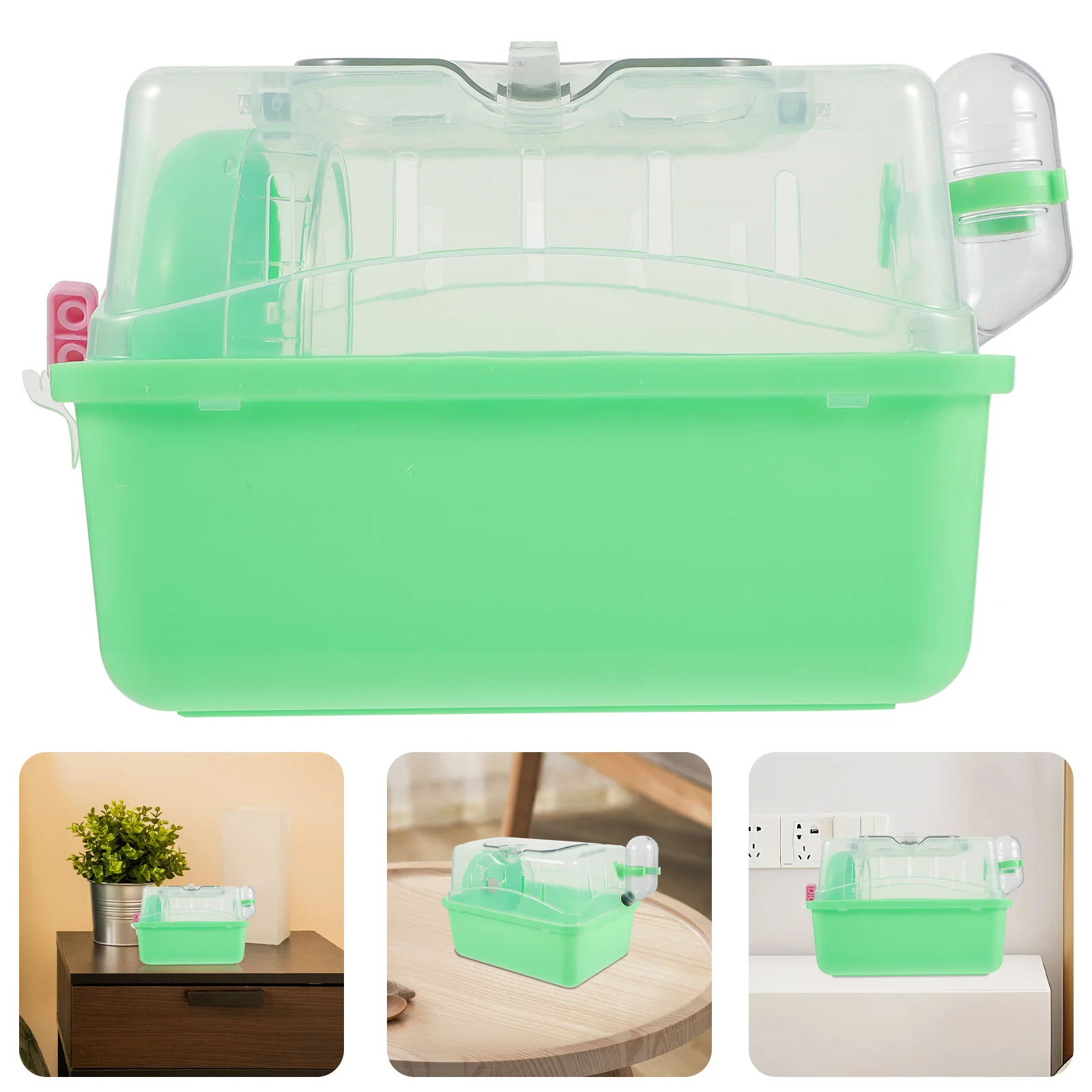 

Panoramic Window Hamster Cage Large Creative Plastic Cage Detachable Playground Small Pet Villa Rat Hamster Castle