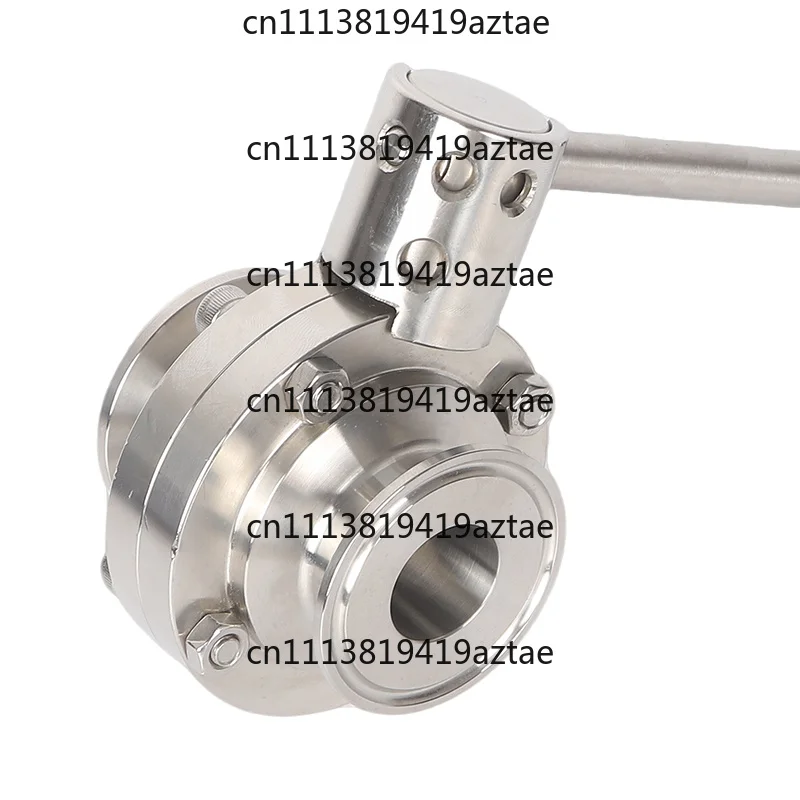 Sanitary Manual Quick Clamp Butterfly Valve Stainless Steel Silicone Seal Food Processing Use