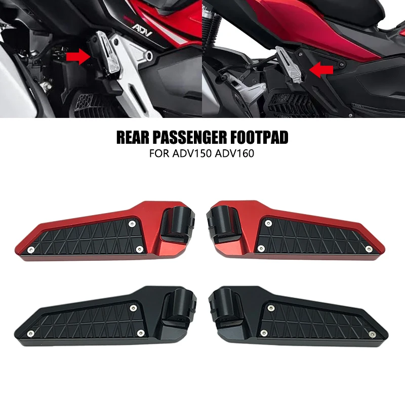 

2023 подножка заднего пассажира, складные подставки для педалей, подножка для мотоцикла HONDA ADV150 ADV160 ADV 150 160 2019 2020 2021 2022