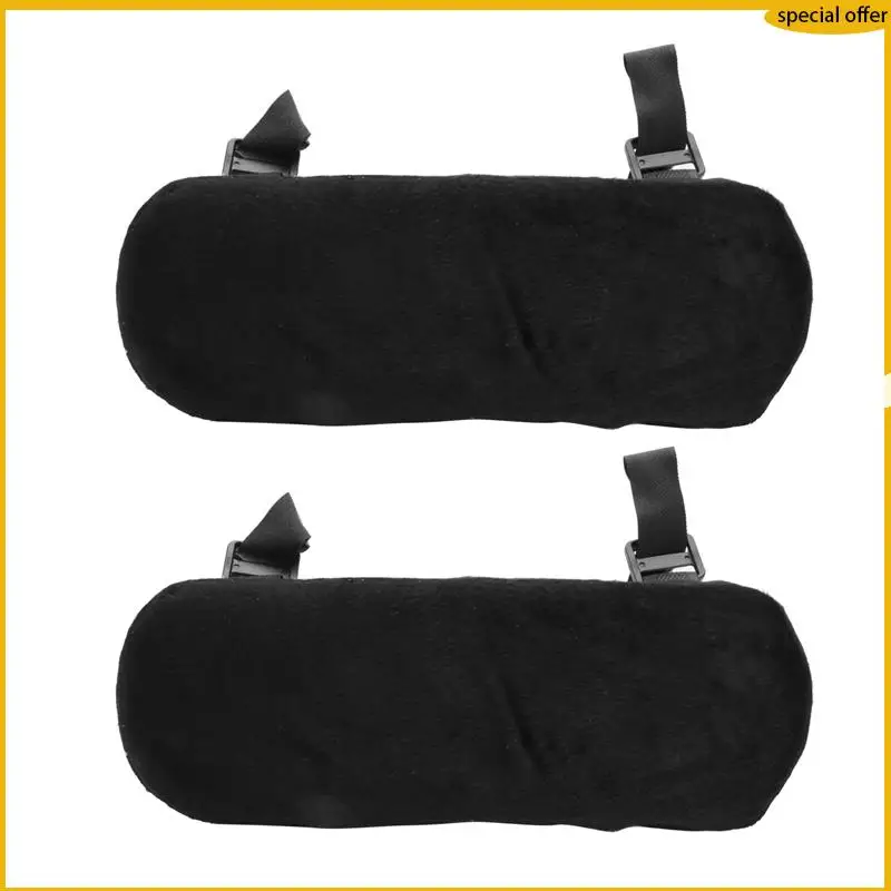 A50I 2 uds almohadilla para reposabrazos de silla espuma viscoelástica cómoda funda para reposabrazos de silla de oficina para codos
