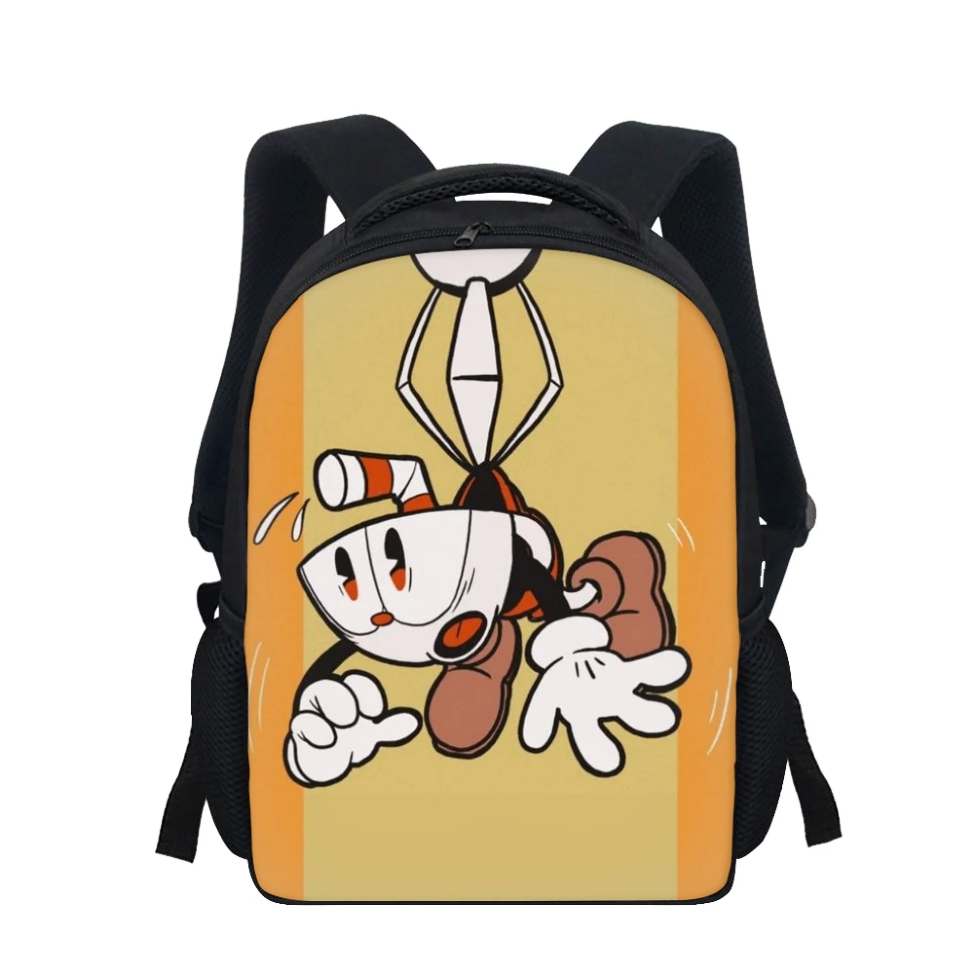 Mochila escolar personalizada para niños pequeños, mochila con estampado 3d de animación bonita con cabeza de taza de té, mochila de viaje portátil compacta para niños pequeños