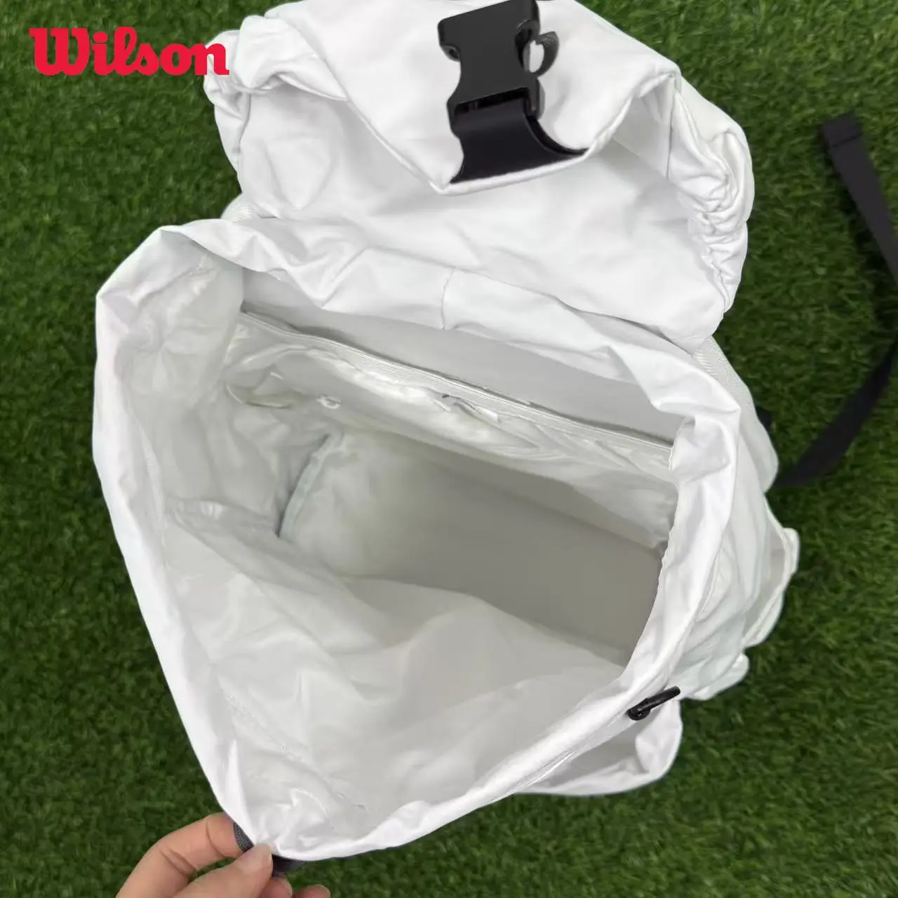 حقيبة ظهر WILSON 2025 الجديدة DUO FLAP بطبقة مزدوجة قابلة للطي متعددة الوظائف للتنس حقيبة ظهر رياضية للجنسين #6