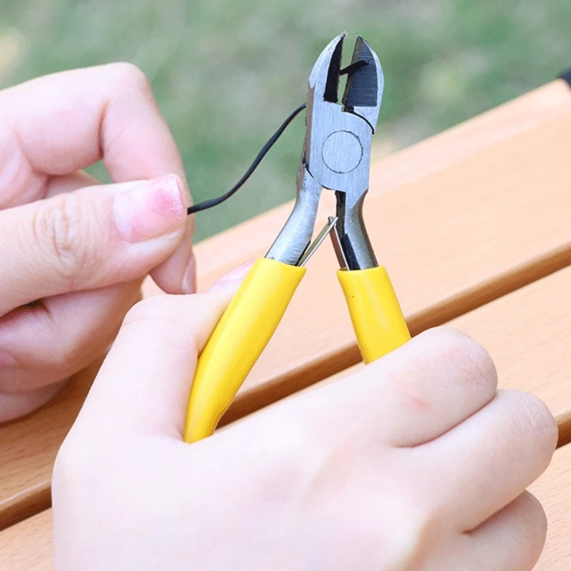 10pcs Steel Round Nose Pliers with Comfortable Handle Jewellery Pliers with Ergonomic Diagonal Pliers for DIY Projects