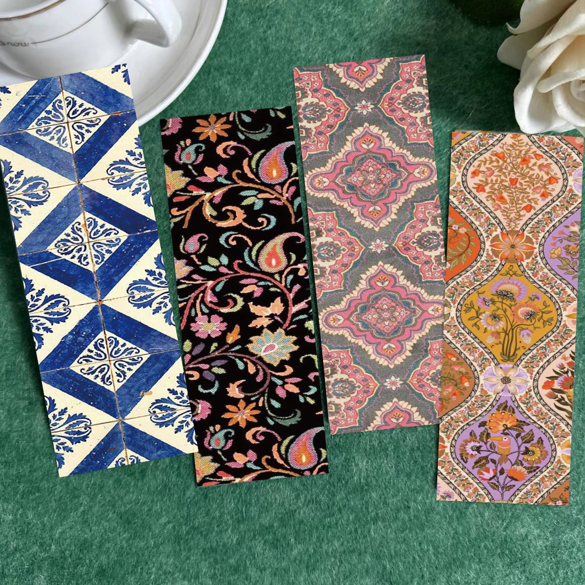 30pcs New Chinese Style Classical Pattern Bookmark Reading Page Mark Card Book Notes Diary Mark Student Gift Message Cards