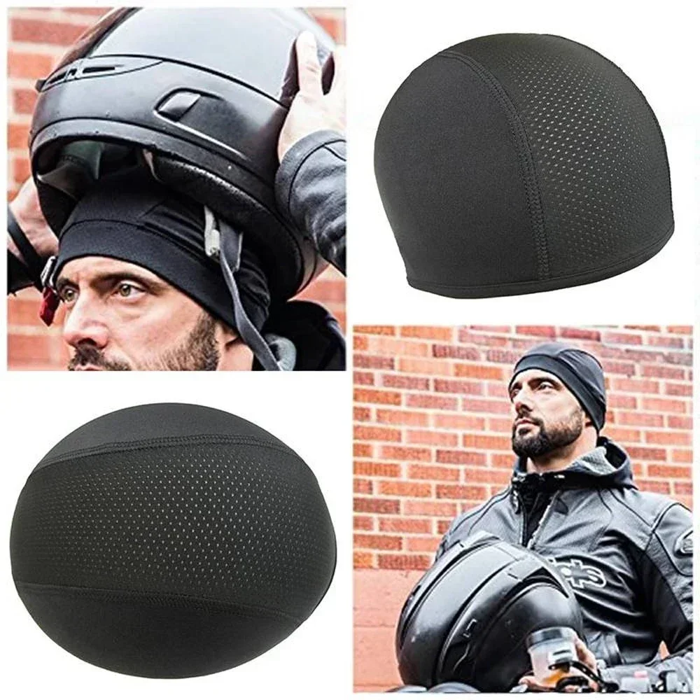 Motocross Helmet Hat Breathable Motorcycle Helmet Inner Cap Hat Quick Dry Helmet Inner Sweat Wicking Hat for Bike Riding Cycling