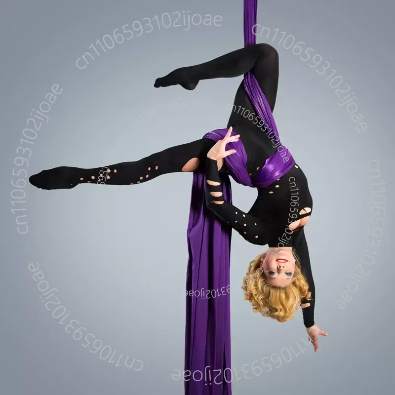 9.2M Air Yoga Satin Set Hollow High Altitude Satin Single Point Aerial Silk Yoga Hammock Shot