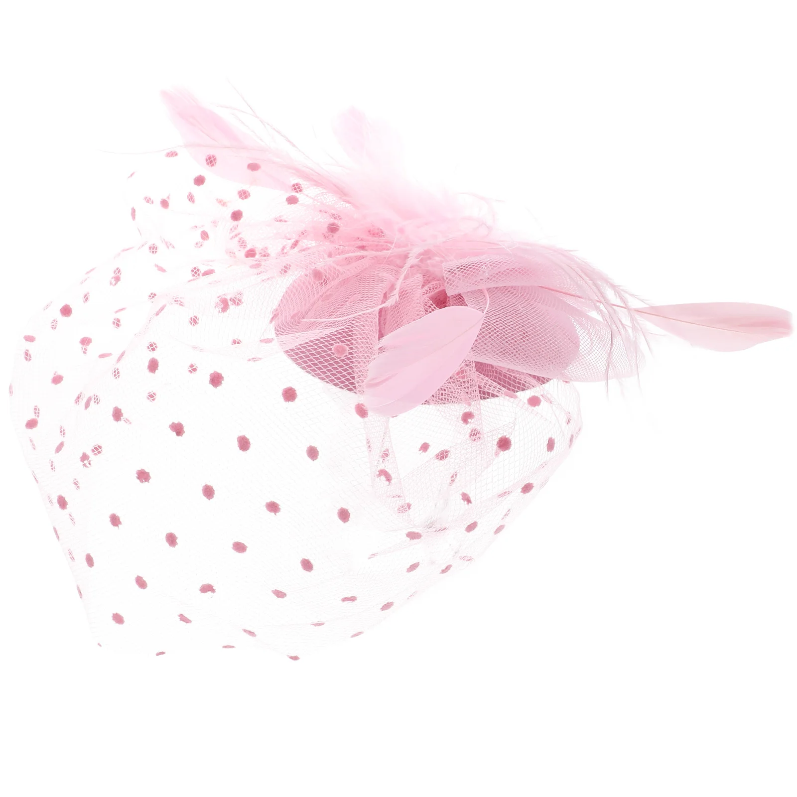 

Mesh Hair Accessories Fascinator Clip for Women Has Bridal Headgear Hat Headpiece