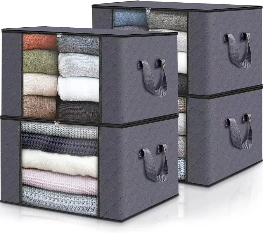 Non-woven bed bottom quilt storage bag, wardrobe clothes dustproof and moisture-proof storage bag