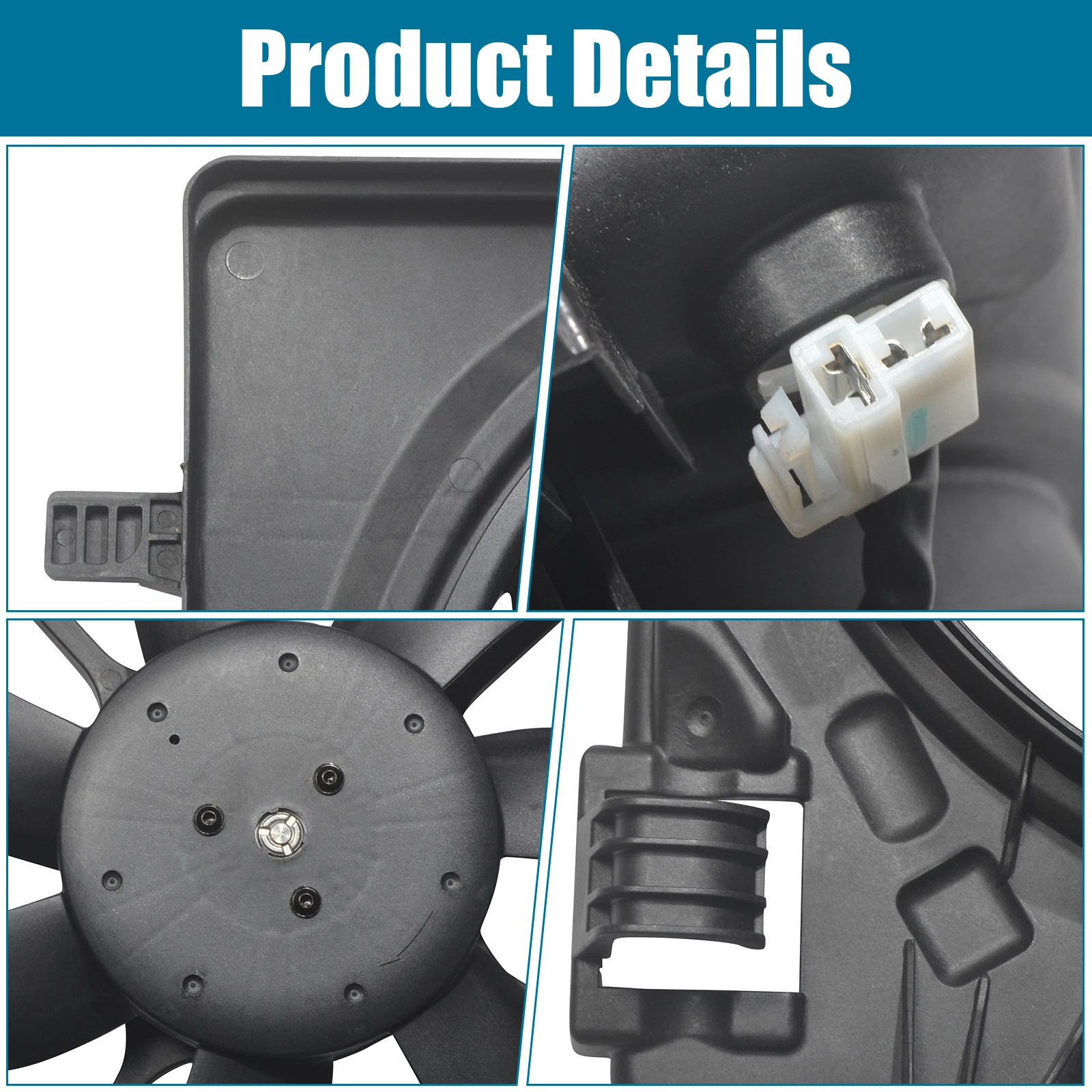 مجموعة مروحة تبريد الرادياتير لسيارة شيفروليه سبارك 2013-2015