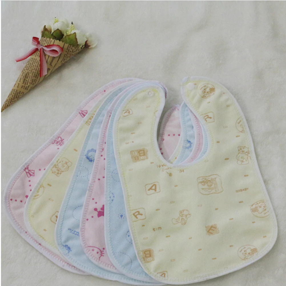 Newborn Toddler Infant Baby Boy Girl Bibs Waterproof Saliva Cartoon Towel image 3