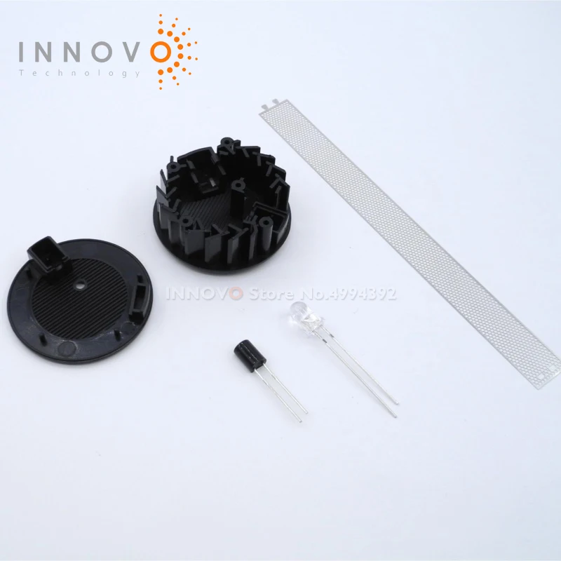 1PCS/LOT LS-510-5 mini smoke chamber smoke alarm black with LED and sensor chip