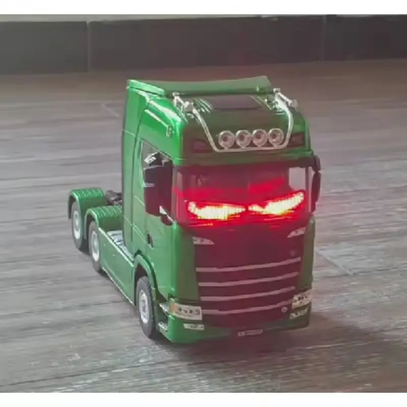 1:18 échelle 770s Rc tracteur camion Huina 1501 plastique Rtr camion voitures télécommande modèle de voiture avec batterie lumière son garçons cadeau