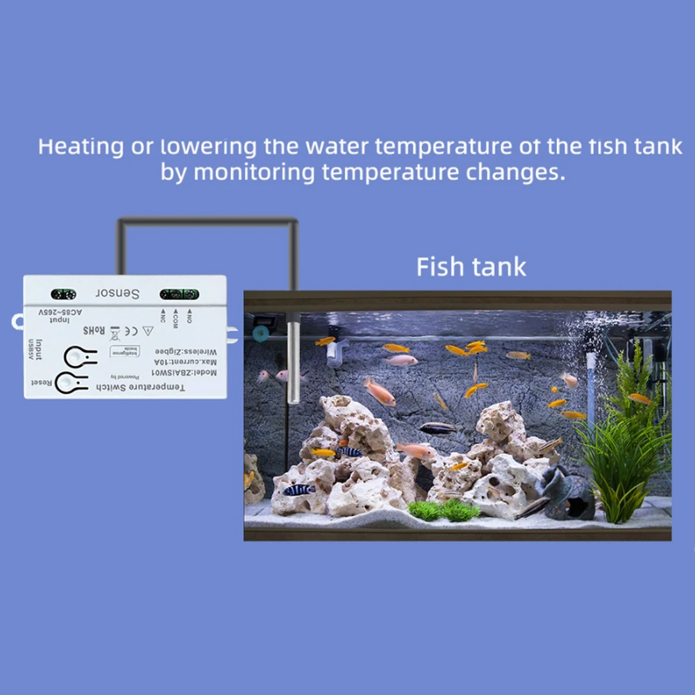 Temperature Monitoring Switch for Tuya Platform with 24-Hour Countdown Timer and Monday-Sunday Scheduling Range