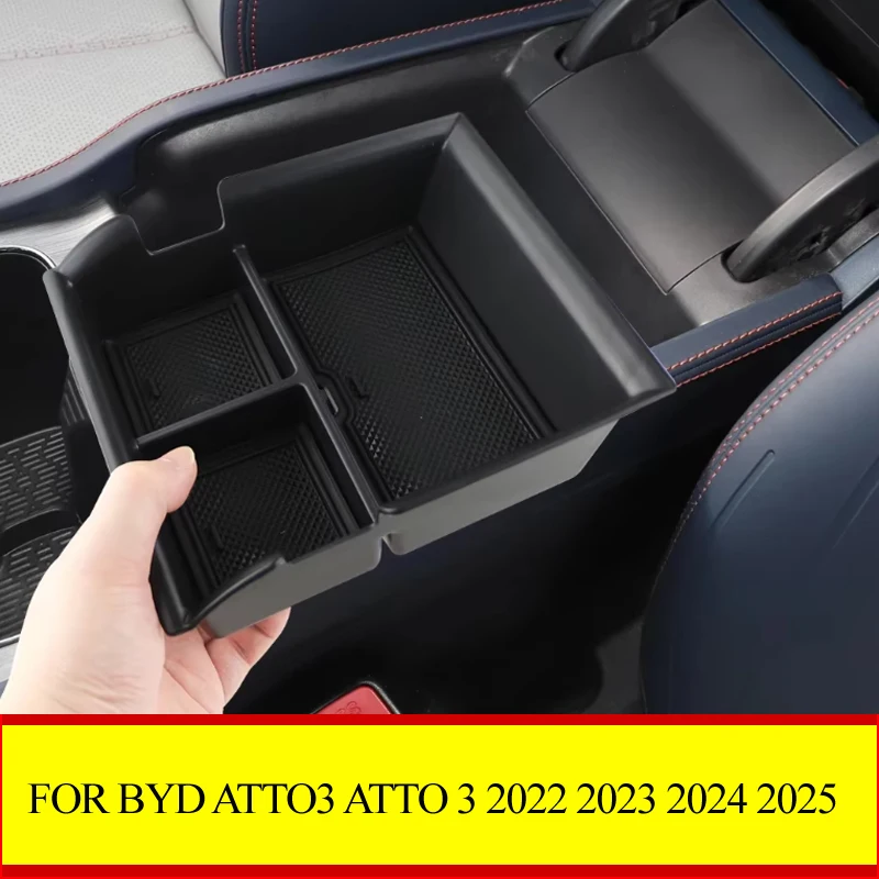 Für BYD Atto3 Atto 3 2022 2023 2024 2025 Auto Armlehnenbox Aufbewahrungsfach Mittelkonsole Organizer Behälter Halter Zubehör