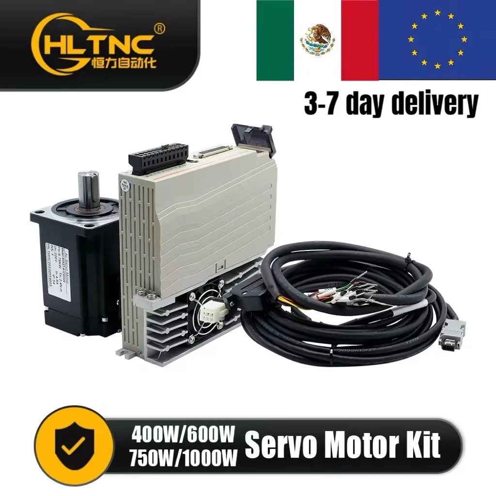 Serwosilnik 2025 400W 600W 750W 1000W Wysoka Prędkość 2500RPM Zestaw Serwosilnika Obsługa Sygnału Impulsowego 5V 24V Analogowego 0-10V RS485