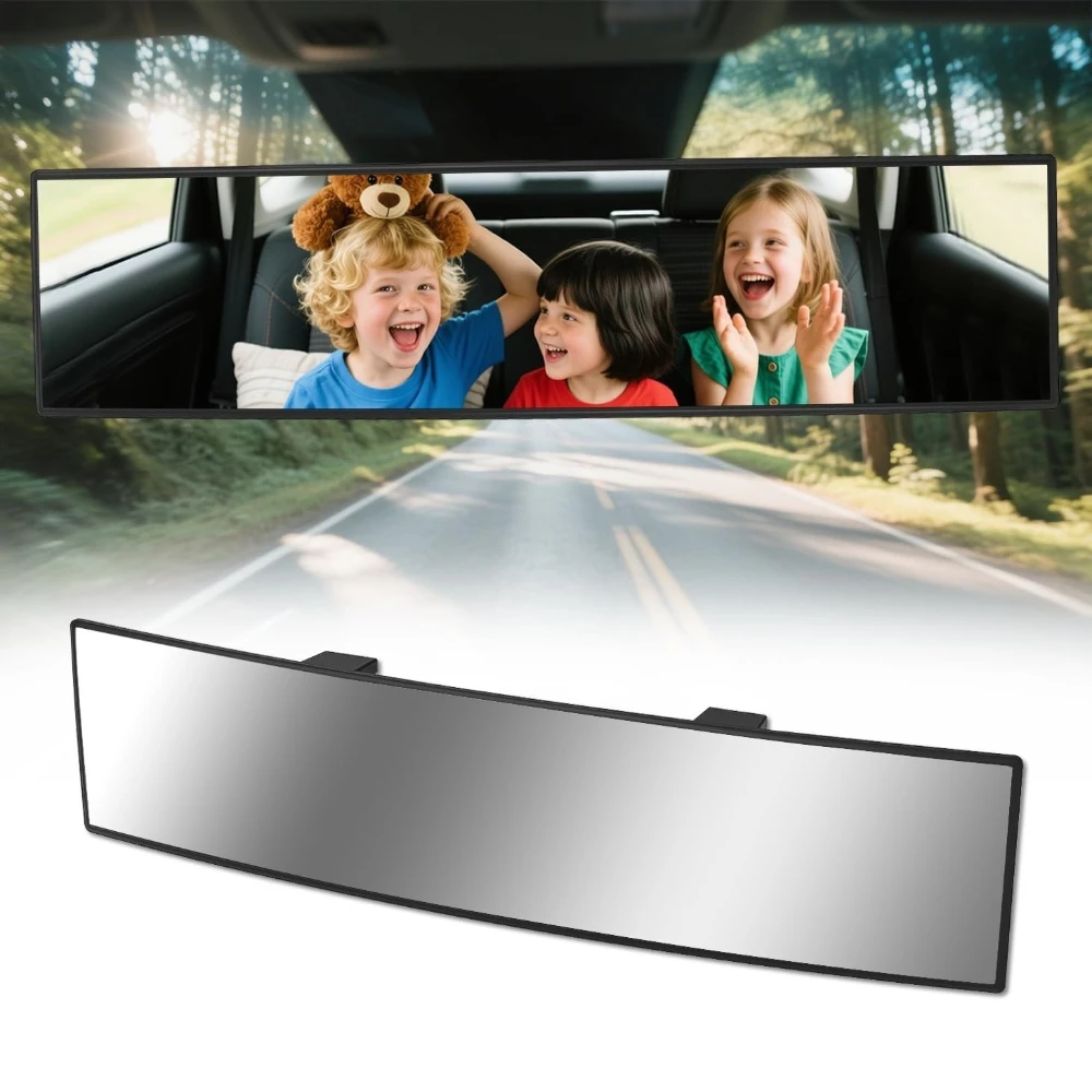 

Universal Anti glare Wide Angle Convex Rearview Mirror Car Interior Rear View Baby Child Seat Watch Blue Sun Visor Goggle Safety