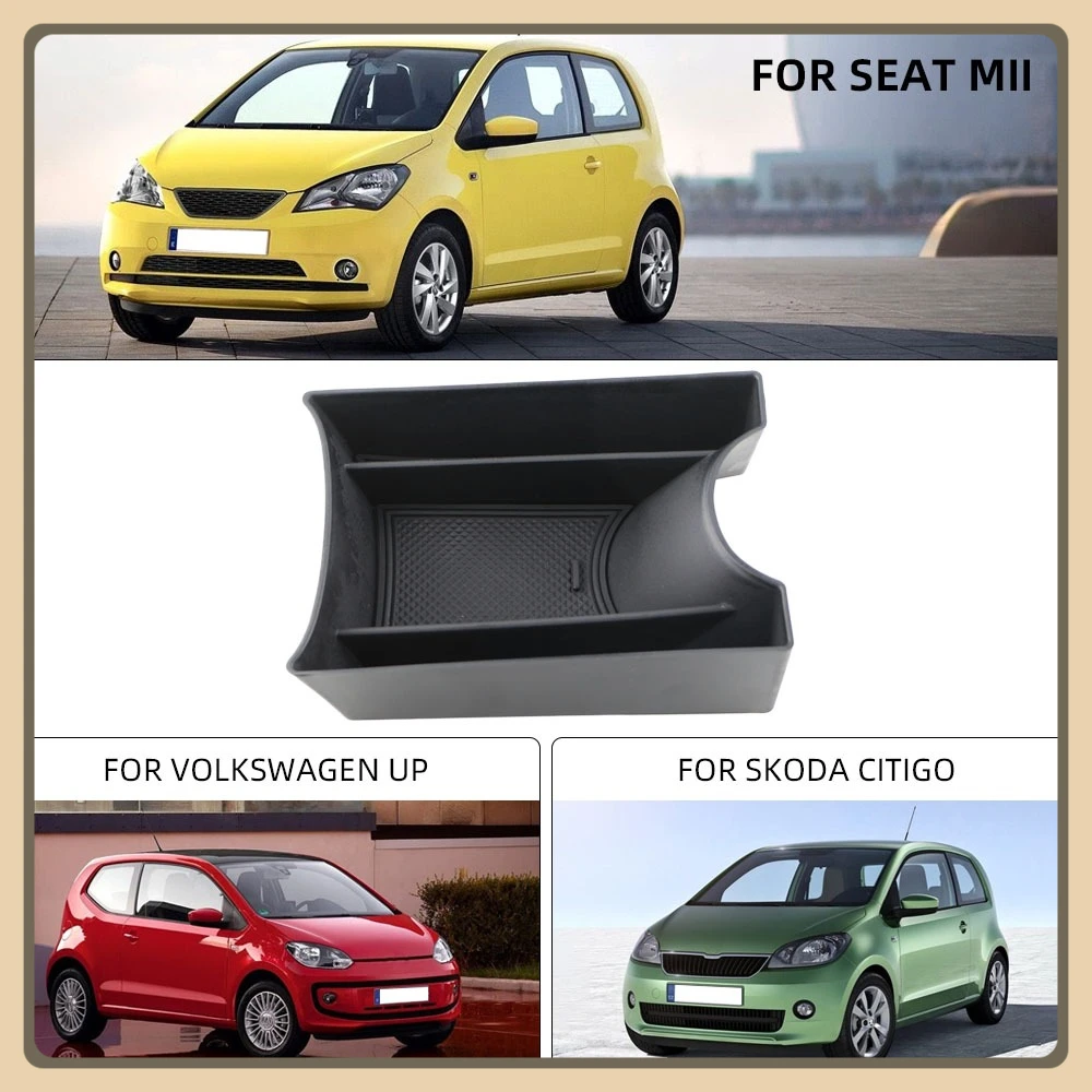 Center Console Armrest Storage Box Accessories for VW Up / Seat Mii / Skoda Citigo 2013 2014 2015 2016 2017 2018 2019 2020 2021