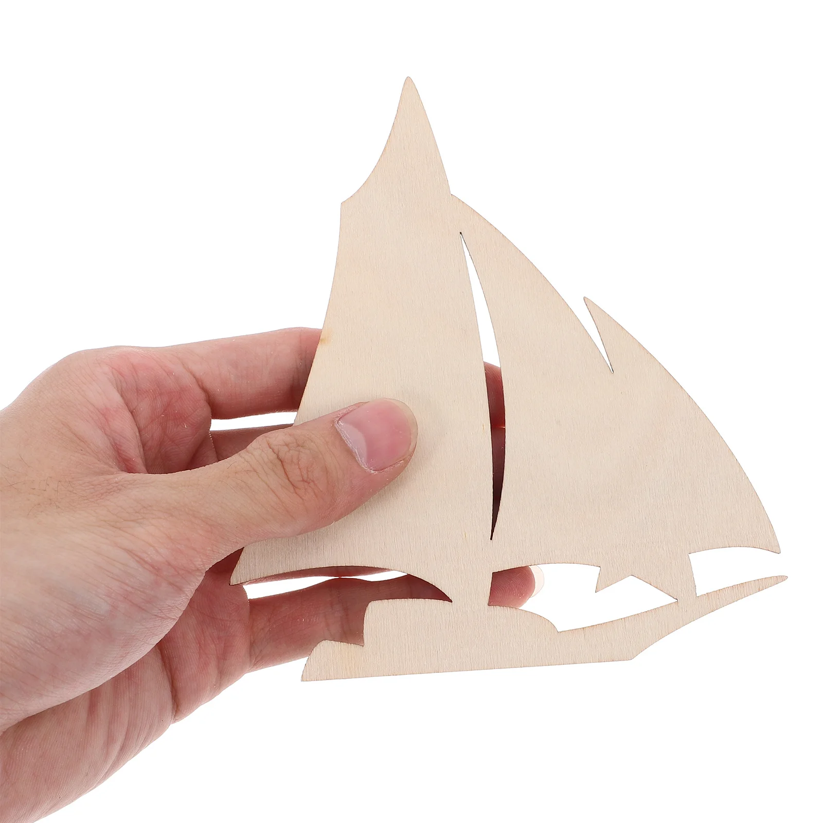

20Pcs Wooden Sailboat Blanks DIY Nautical Cutout Crafts Summer Ocean Party Decorations Hanging Wood Slices Nautical Ship Crafts