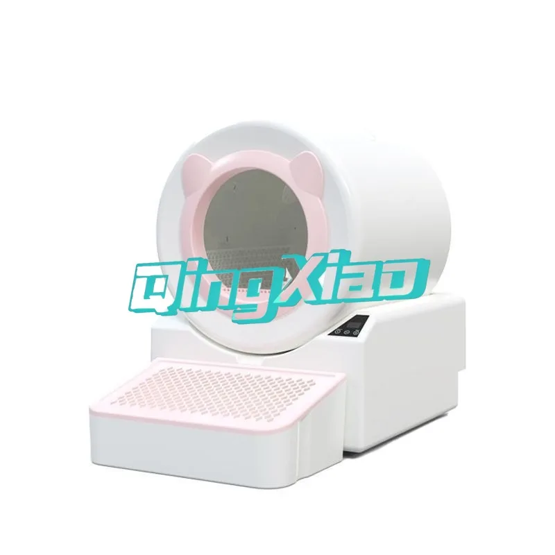 Automatic Self Flushing Cat Toilet Smart Litter Box With Odor Control Anti Splash Enclosed Electric Cat Lavatory For Large Cats
