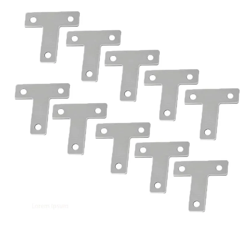 Angle Bracket L&T Shape Furniture Cabinet Connectors Support Fixing Frame Shelf Stainless Steel