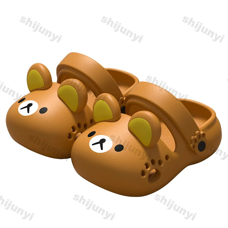 Picture 5: Summer Children's Home Shoes Fashion EVA Cartoon Cute Boy Girls' Sandals Anti Slip Breathable Kids Outdoor Beach Slippers