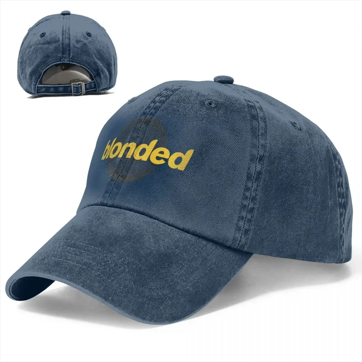 Blond Hip Hop Baseball Cap Vintage Distressed Denim Frank Rapper Ocean Headwear Unisex Outdoor Summer Hats Cap