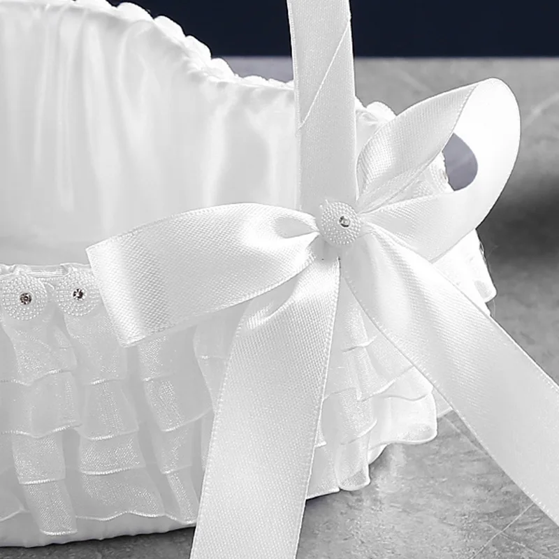 Europe And The United States Wedding Love Flower Basket Wedding Flower Child Scatter Flowers Handmade Basket Wedding Supplies