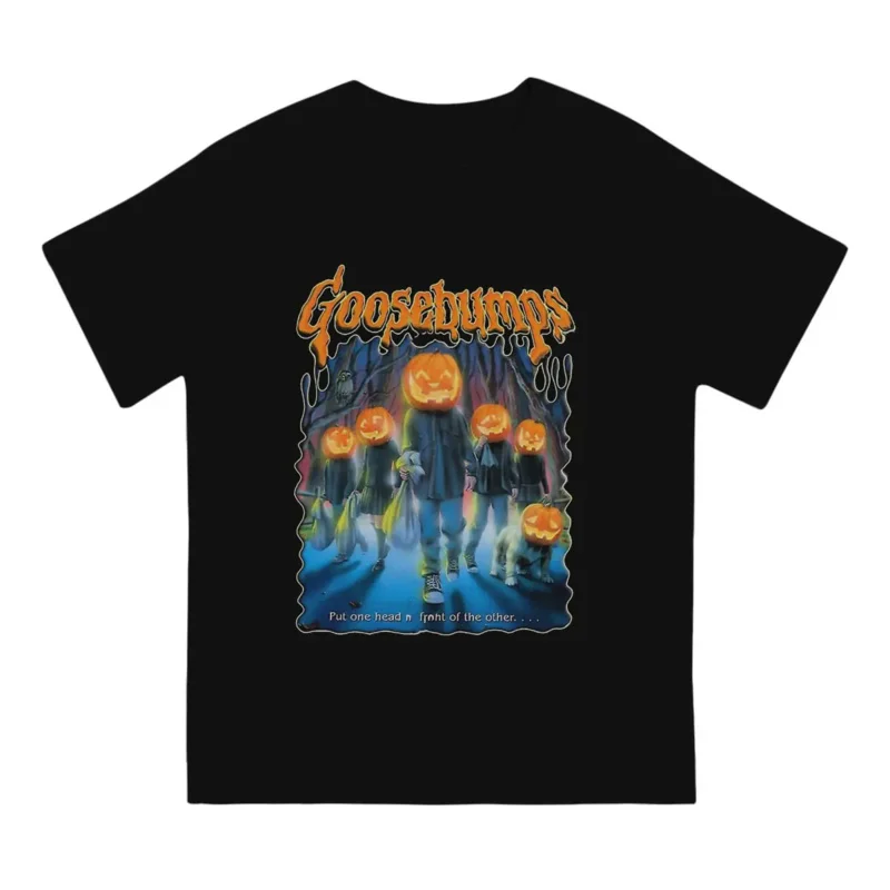 Pumpkins Zombi Men T Shirt Goosebumps Novelty Tees Short Sleeve O Neck T-Shirts 100% Cotton Printed Clothes