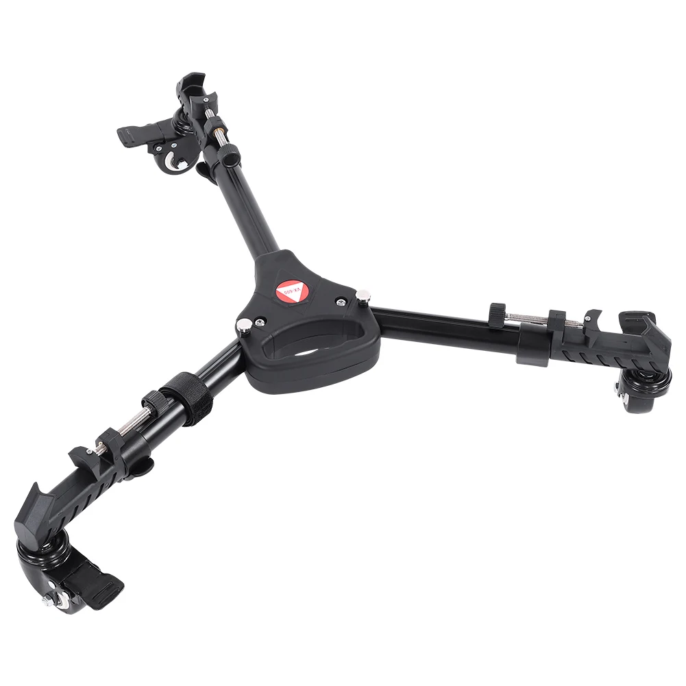 Camera Tripod Foldable Tripod Tripod Pulley  VX-600 Foldable Tripod Dolly 3 Wheels Stand Pulley Base Universal Camera