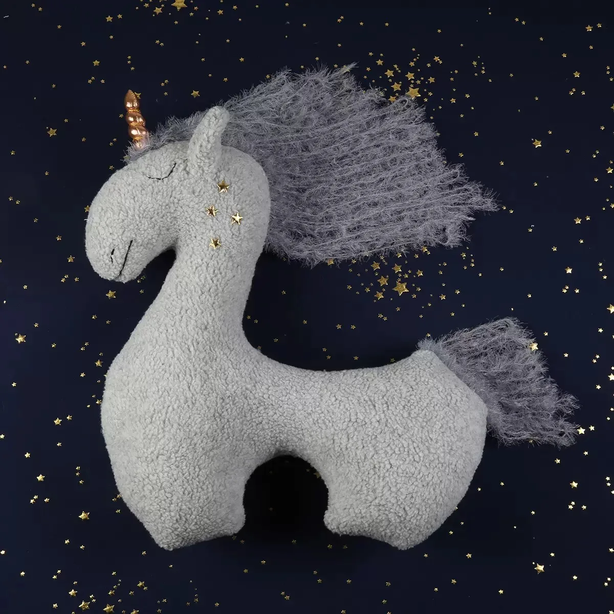 신생아 사진 소품 유니콘 포니 인형 포즈 베개, 귀여운 동물 아기 촬영 장난감, 무지개 말 스튜디오 사진 액세서리