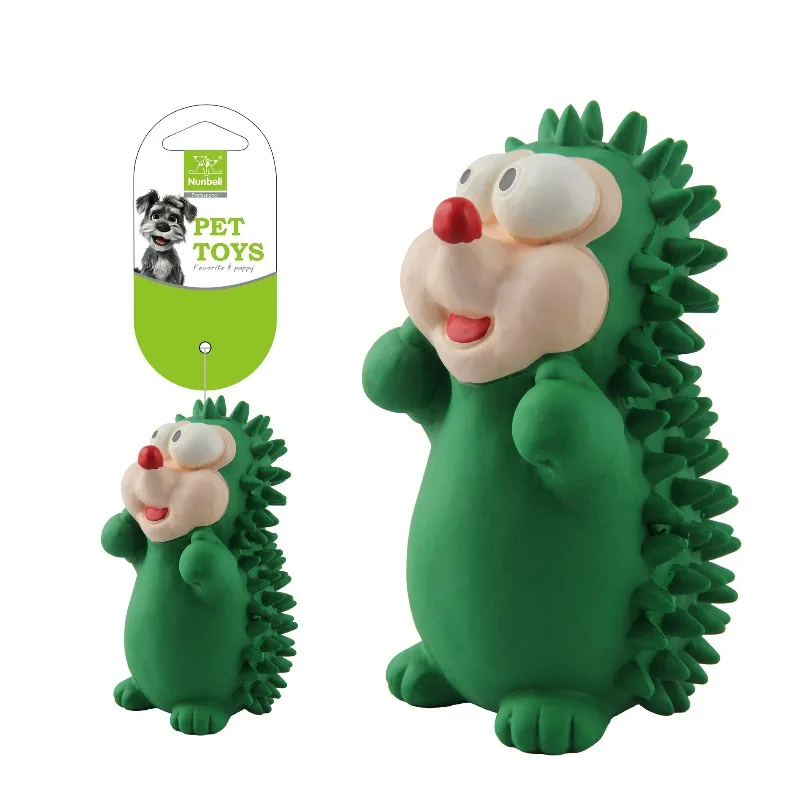

Латексная милая игрушка-ежик для домашних животных, игрушка для собаки, чтобы снять скуку и вентиляционное отверстие