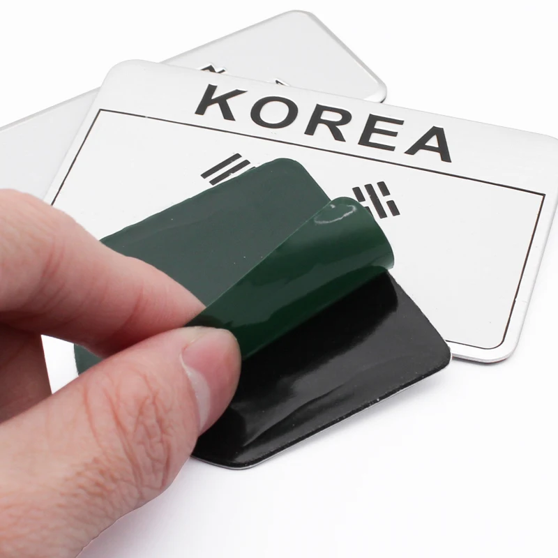 ملصق سيارة من الألومنيوم ثلاثي الأبعاد شارة كورية لتزيين الجسم ملحقات مائي لكيا سبورتاج K2 K3 K5 Hyundai i30 #5