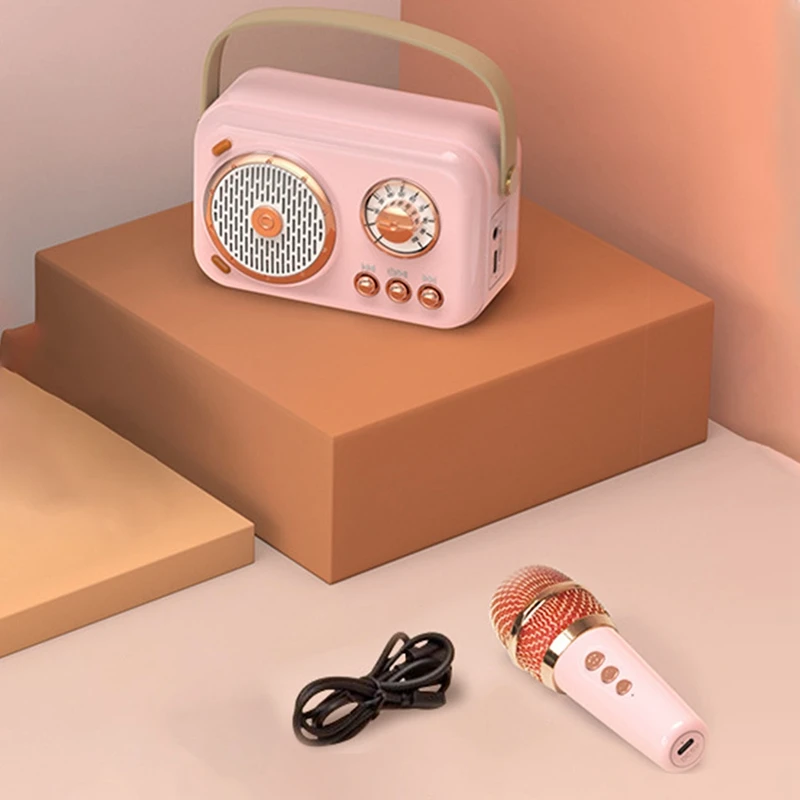 A16R-Family Outdoor Children's Karaoke Bluetooth Speaker Wireless Microphone Portable Card Subwoofer High Volume