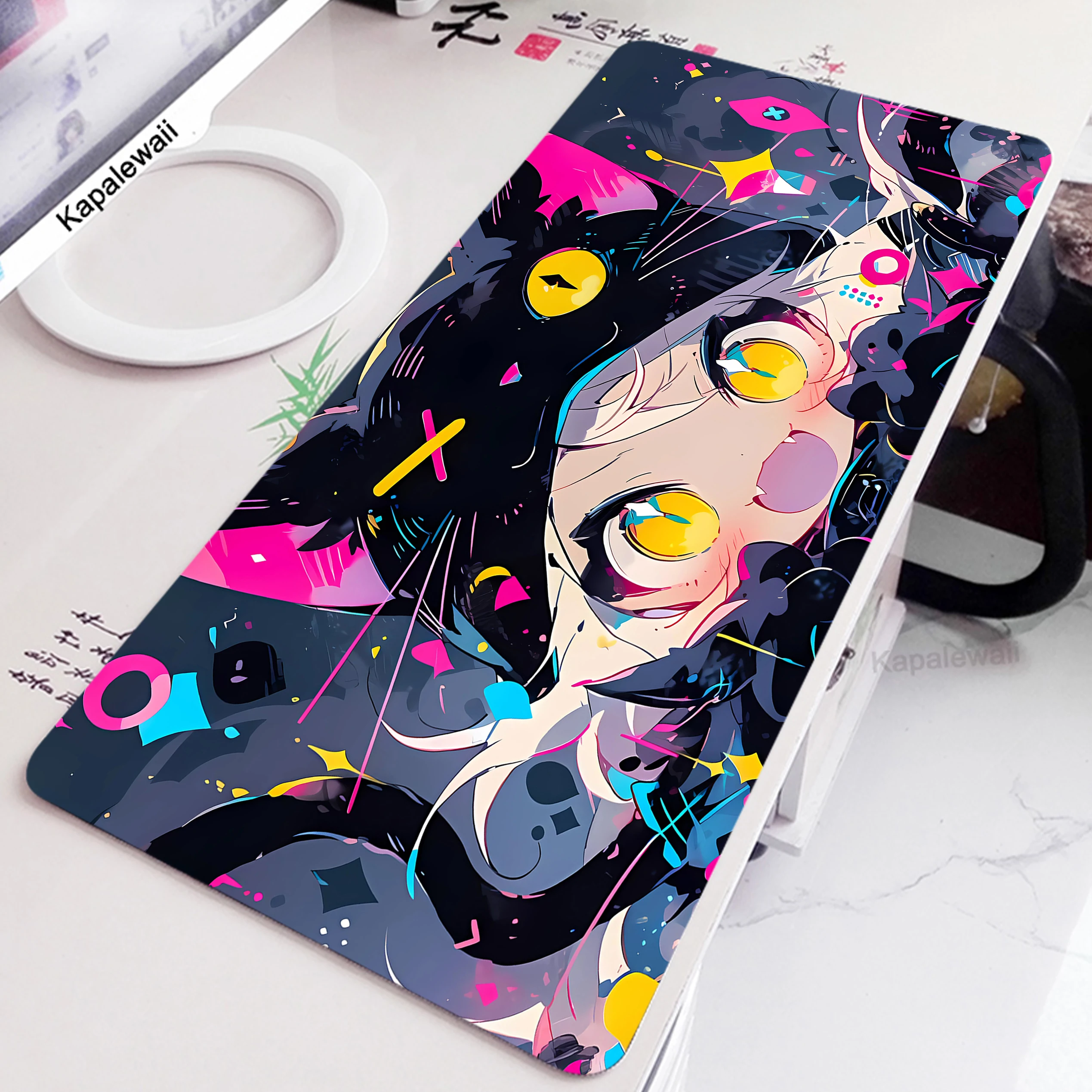

Anime Girl Cat Mouse Pad Gaming Mousepad Gamer Mouse Mat Computer Accessories Keyboard Pads Office Kawaii Cute Table Carpet