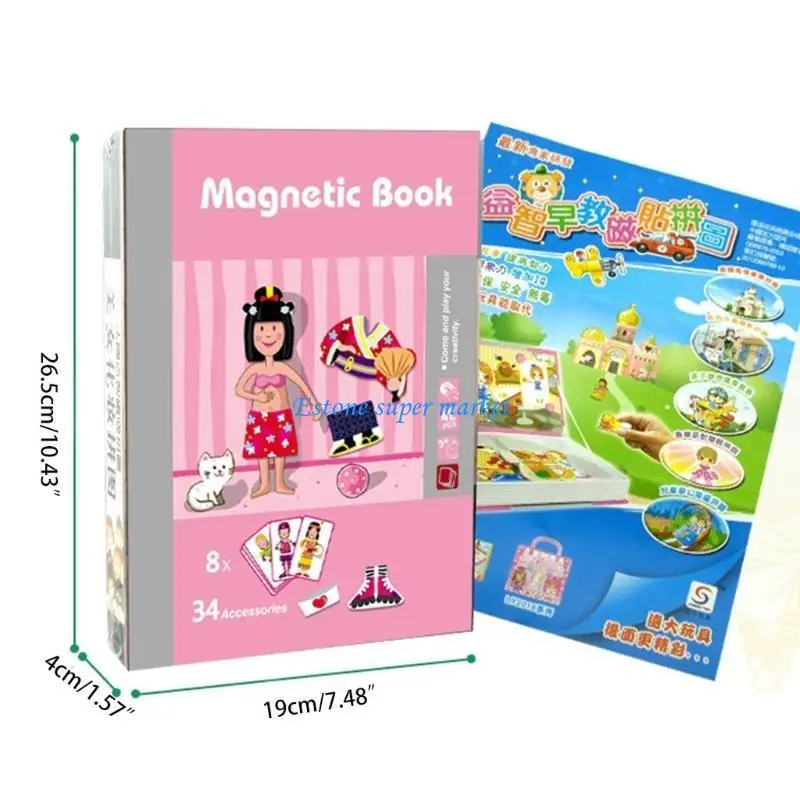 090B Sách Từ Tính Trẻ Mẫu Giáo Đa Dạng Trò Chơi Trên Bàn Đồ Chơi Giáo Dục