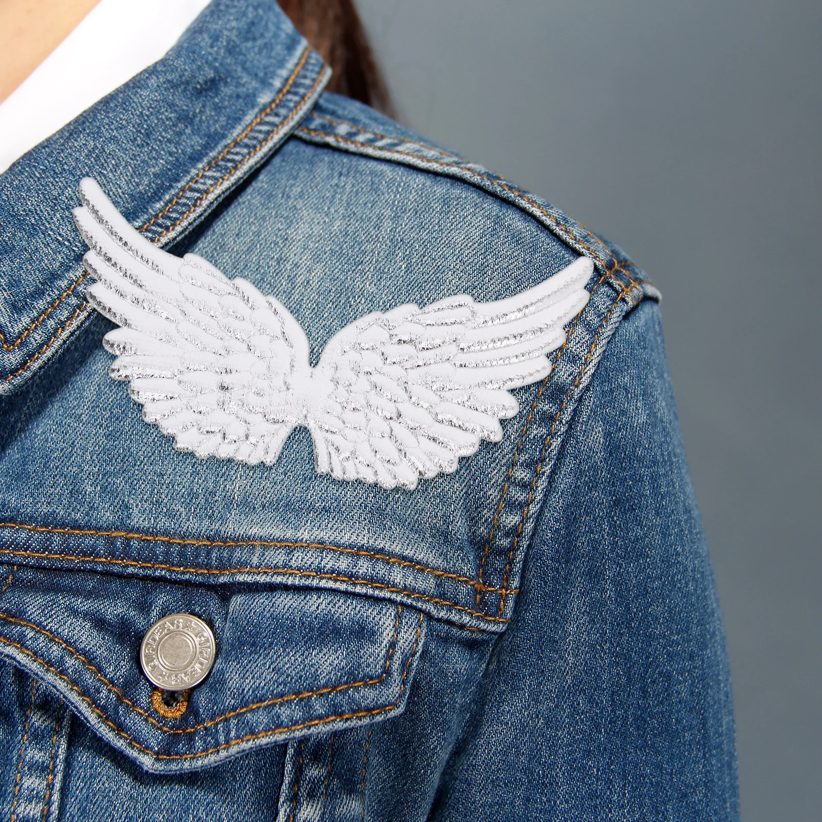 

12Pcs Small Angel Wings for Decor Craft DIY Accessory Wing Applique Patches Mini Wing Decor Iron-on Embellishments for Jackets