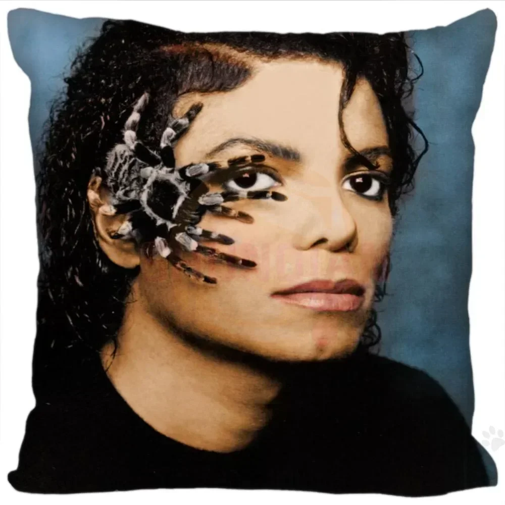 Custom Super Star Michael Jackson Square Pillowcases zipper Fashion Custom Pillow Case 20x20cm 35x35cm 40x40cm Drop Shipping