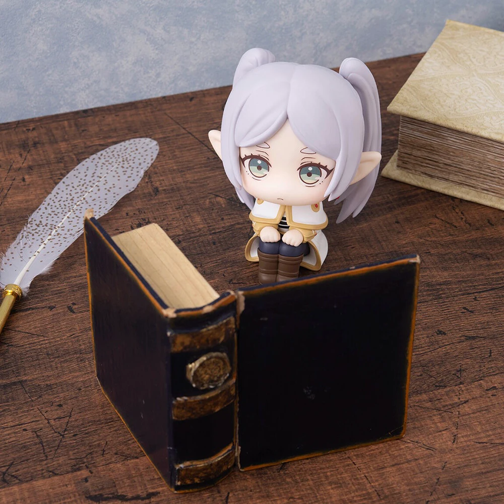 Anime figure Frieren Look up action figure cute girl Frieren sitting figurine doll PVC Model Toy Collection Statue children Gift