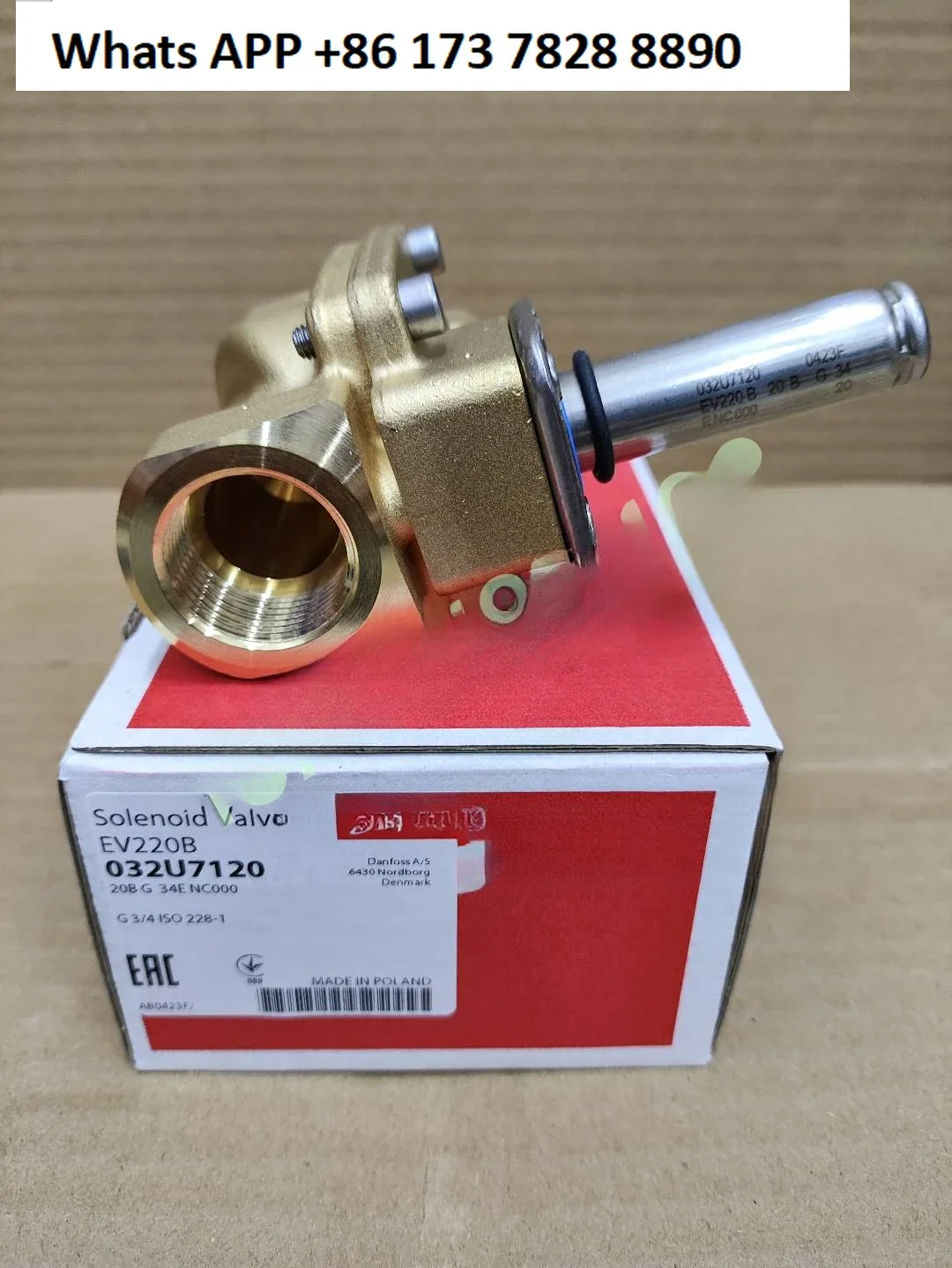EV220B pilot operated two-position two-way solenoid valve 032U7125/7132/7150
