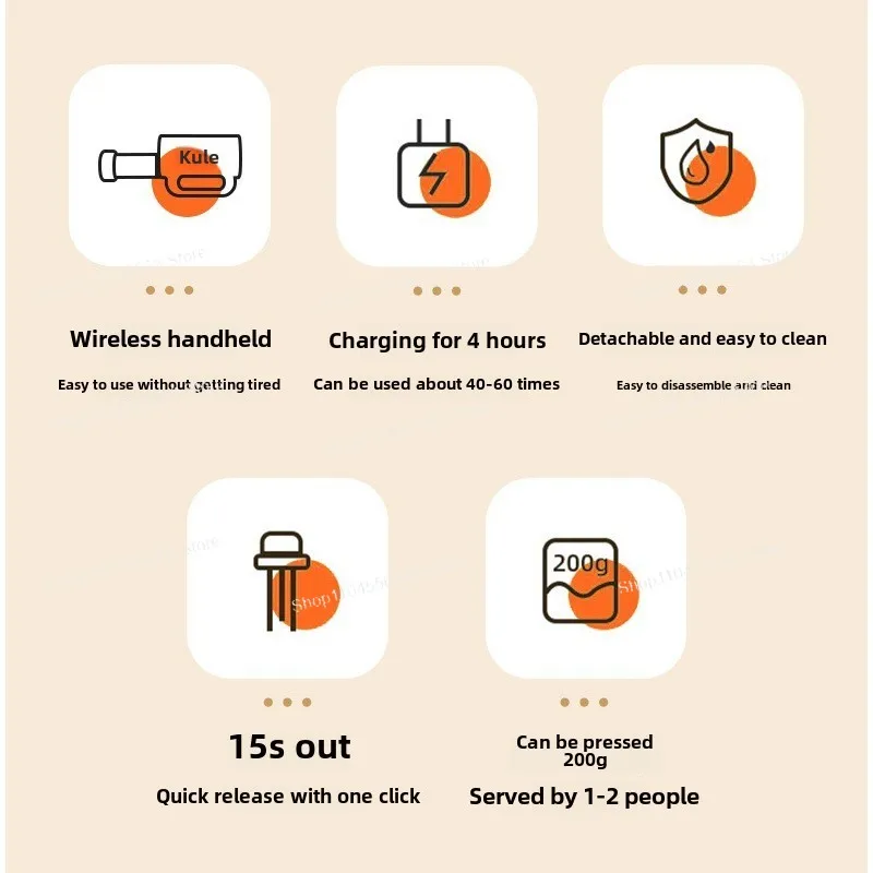 Elektrische Nudelmaschine. Multifunktions-Nudelpresse für den Haushalt. Kleine tragbare vollautomatische tragbare Nudelpresse