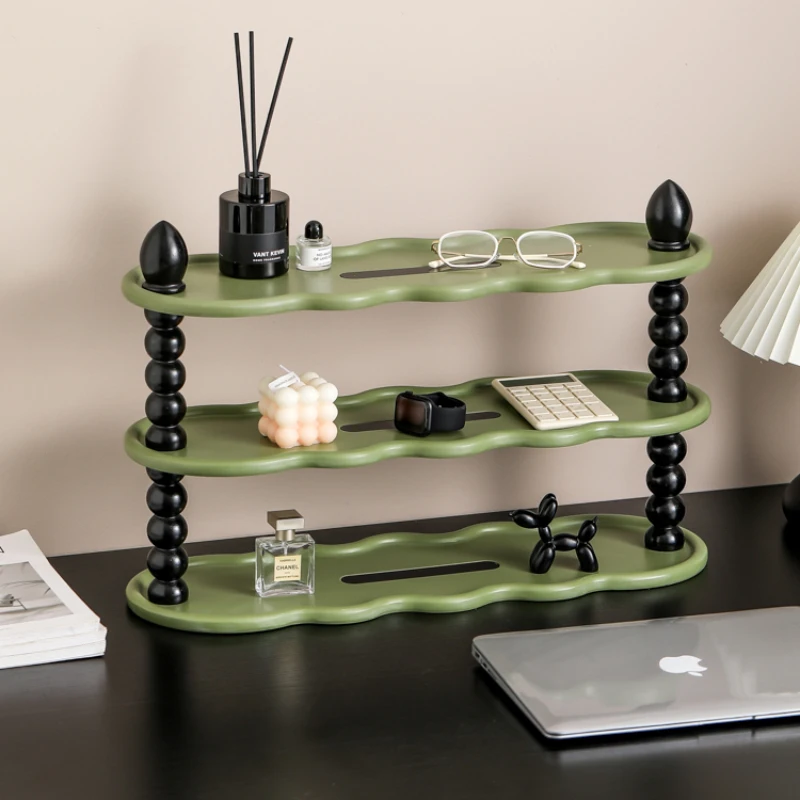 The living room is multi-functional retro display bedroom tabletop multi-layered