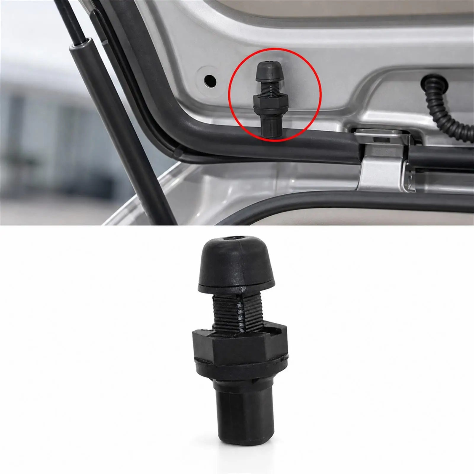 Car Trunk Lids Rubber Bumper Easy to Install Universal Trunk Lids Adjustable Stop Buffer Block for Volkswagen Fox 2005-2019