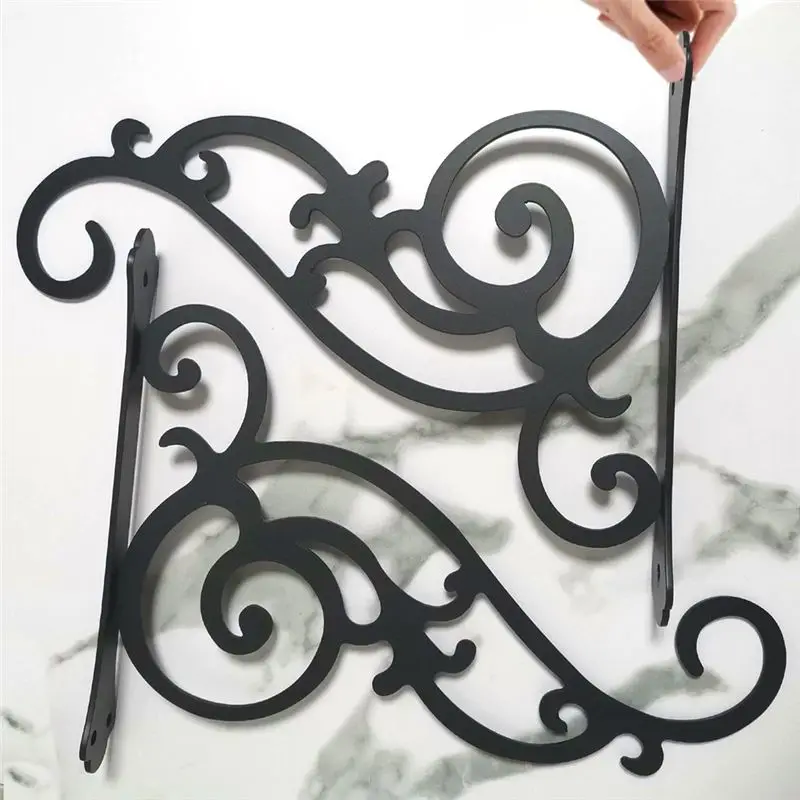 AA10RR 2Pcs Hanging Planter Brackets 12-Inch ,Outdoor Hanging Brackets Wall Hook Heavy Duty Planter Brackets Ordinary