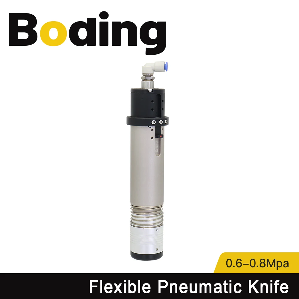 

BODING CNC Flexible Pneumatic Knife Vibrating Knife 0.6-0.8Mpa Amplitude 7-10mm for KT Board Foam Board ABS Plastic