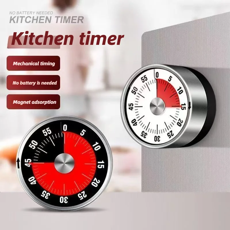 Kitchen Timer, Mechanical Reminder Device, Student Time Management, Timed Alarm Clock, Self-discipline Device, Problem-solving