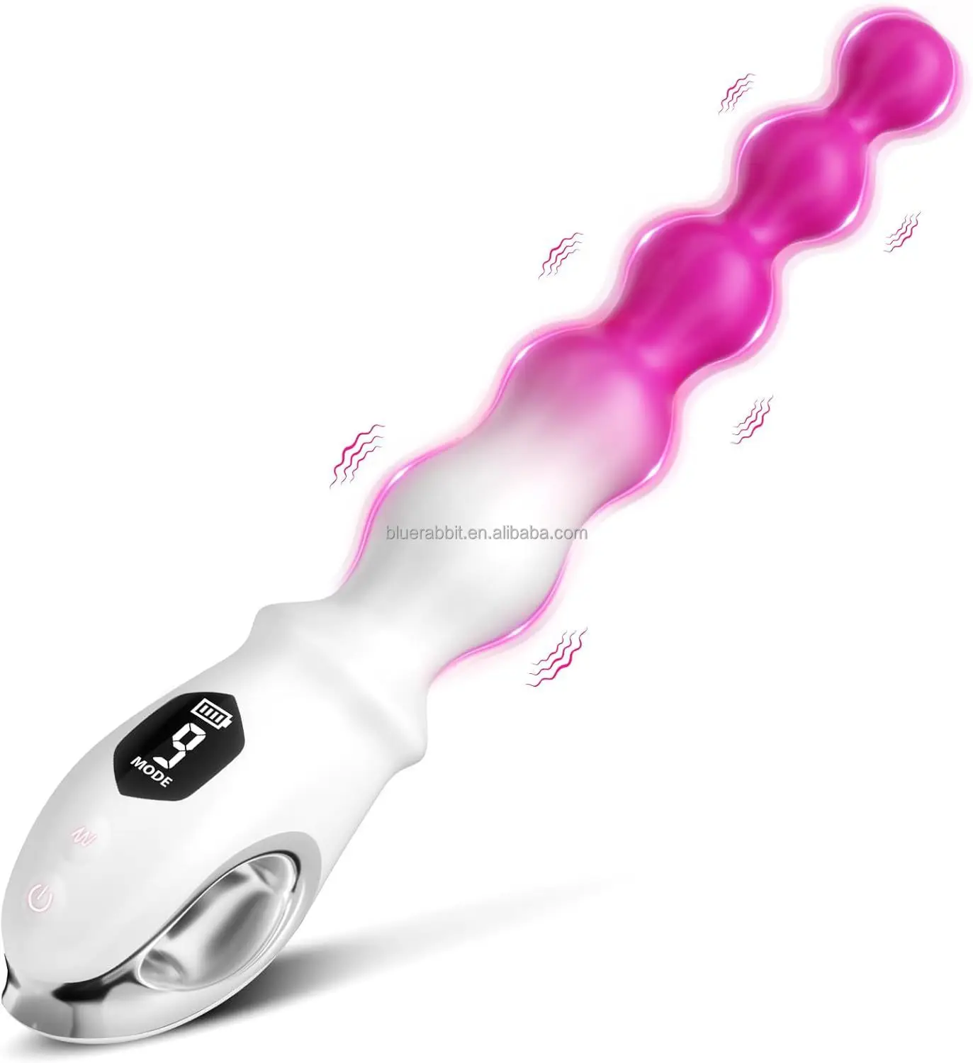 Anal Beads Vibrator Wholesale Male Prostate Massager Butt Plug with LCD Screen Display Anal Vibrator for Men