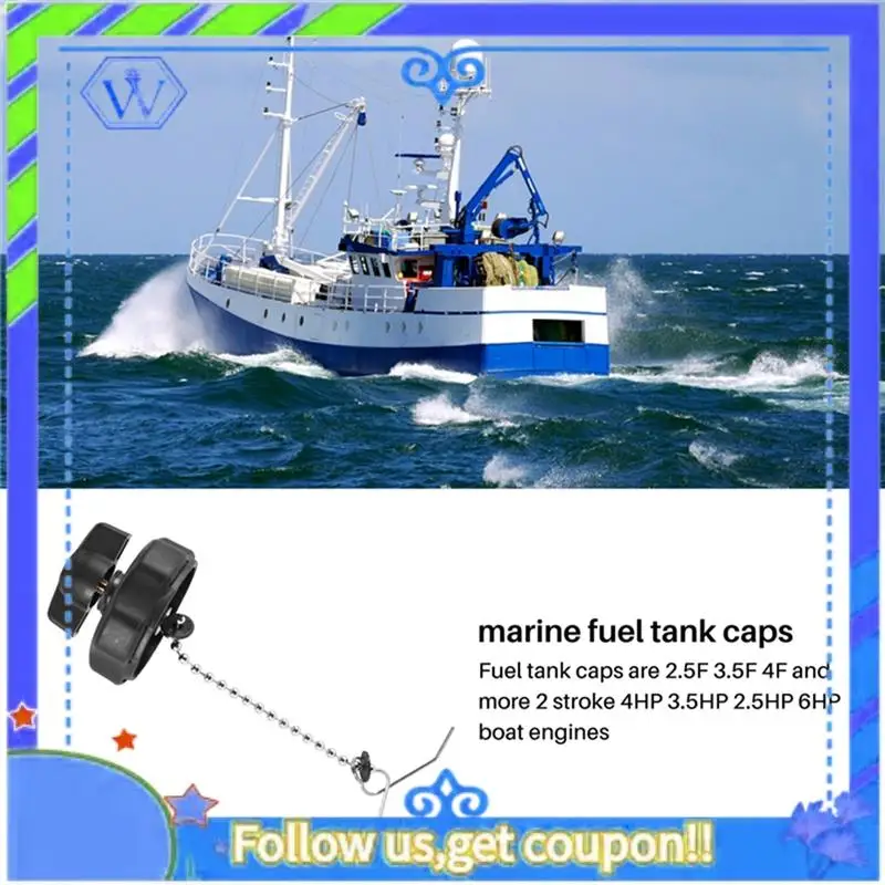 

M46K-2PCS Fuel Tank Cap For And The Cap For Hidea 2.5F 3.5F 4F 2 Stroke 4HP 3.5HP 6HP Parts Accessories